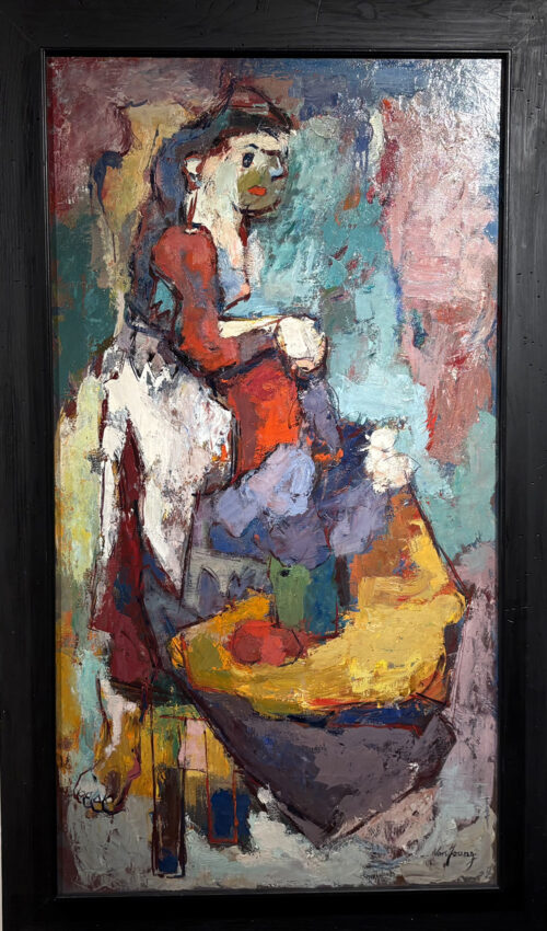 Woman With Irises